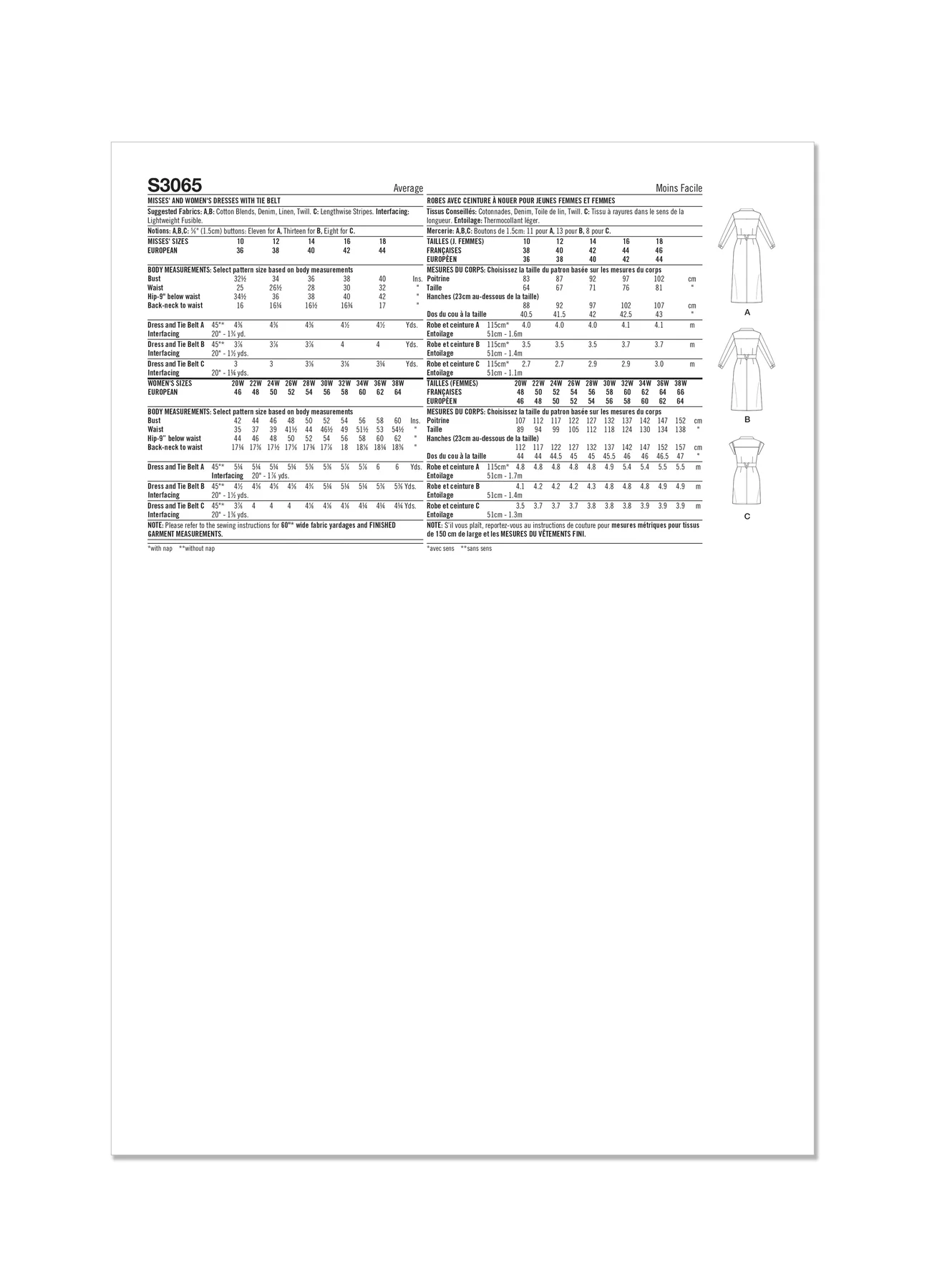 Simplicity Sewing Pattern Misses' and Women's Dresses with Tie Belt - Image 5
