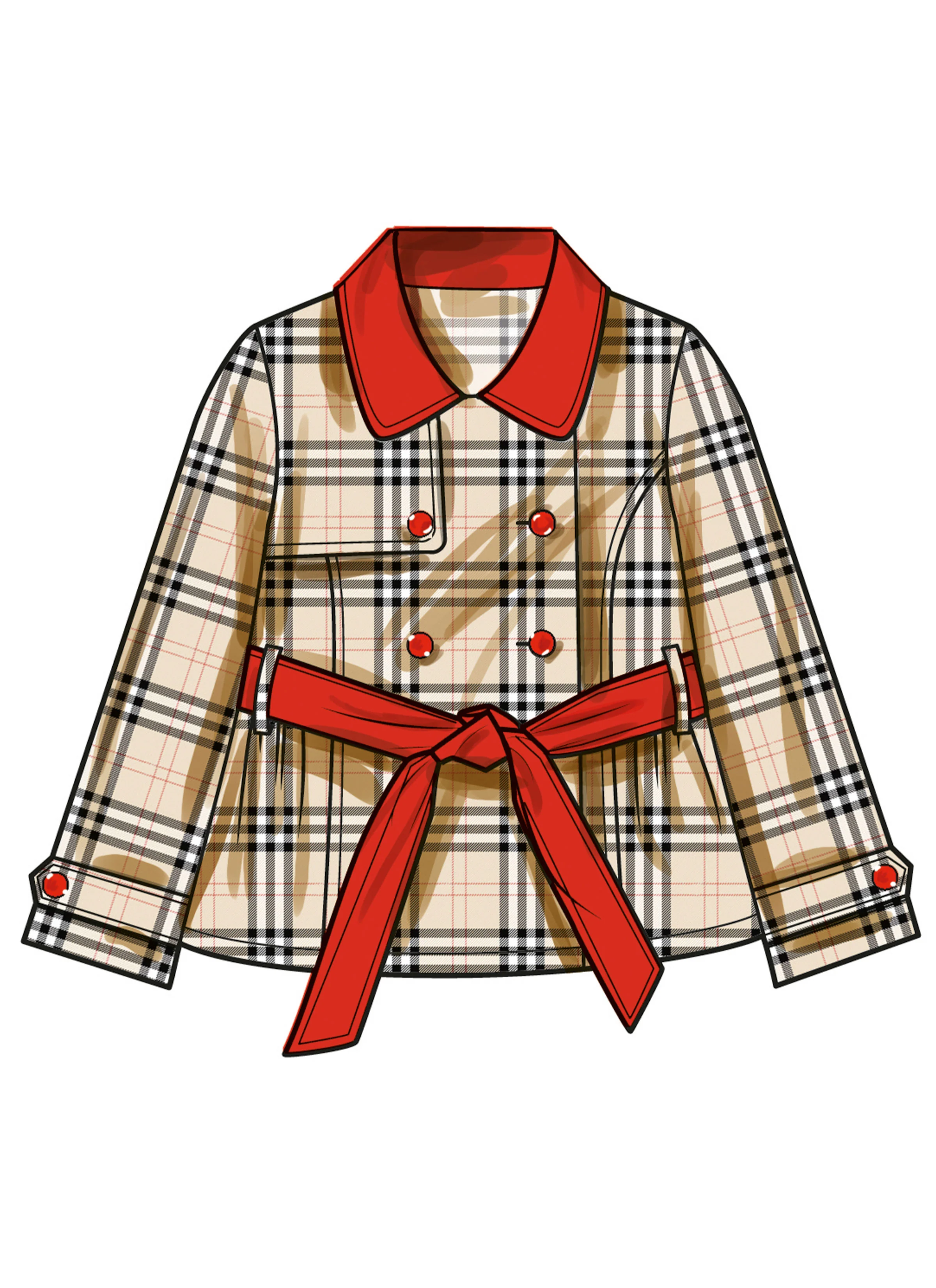 Simplicity Pattern S3114 Girl Jacket Coat - Image 7