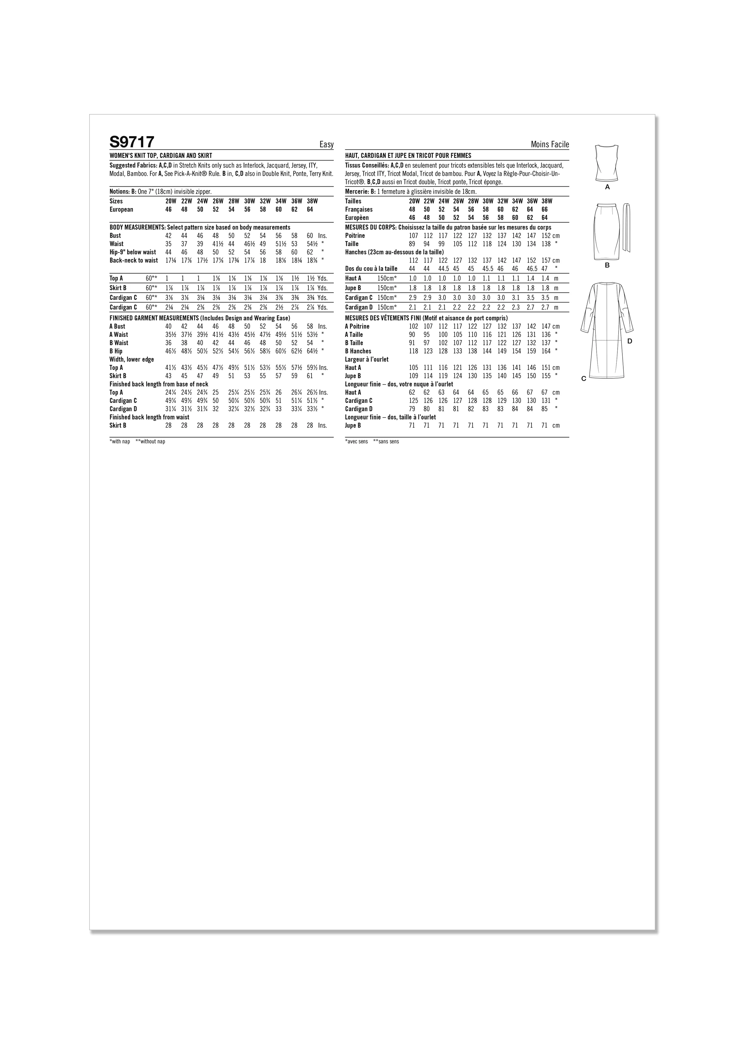 Simplicity Pattern S9717 Plus Size Sportswear - Image 2