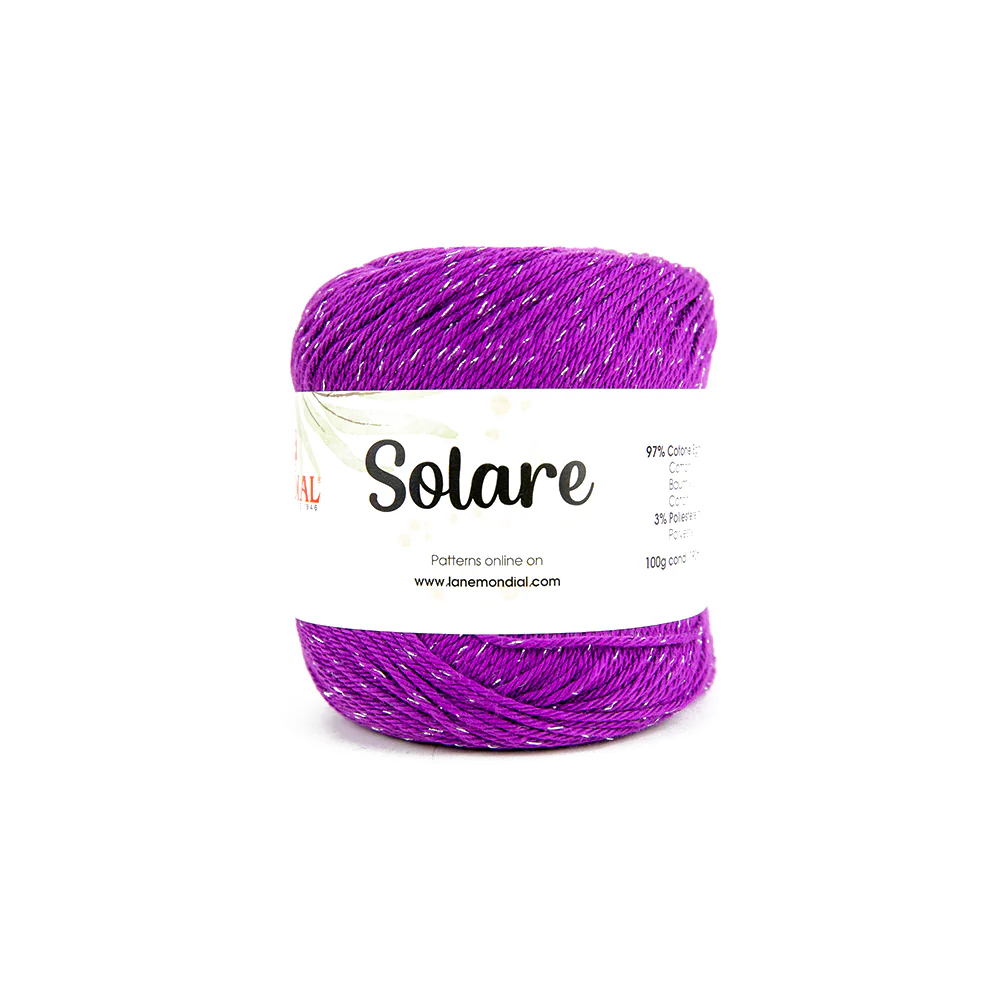 Solare Crochet & Knitting Yarn, 100g Egyptian Cotton Polyester Blend Yarn - Image 11