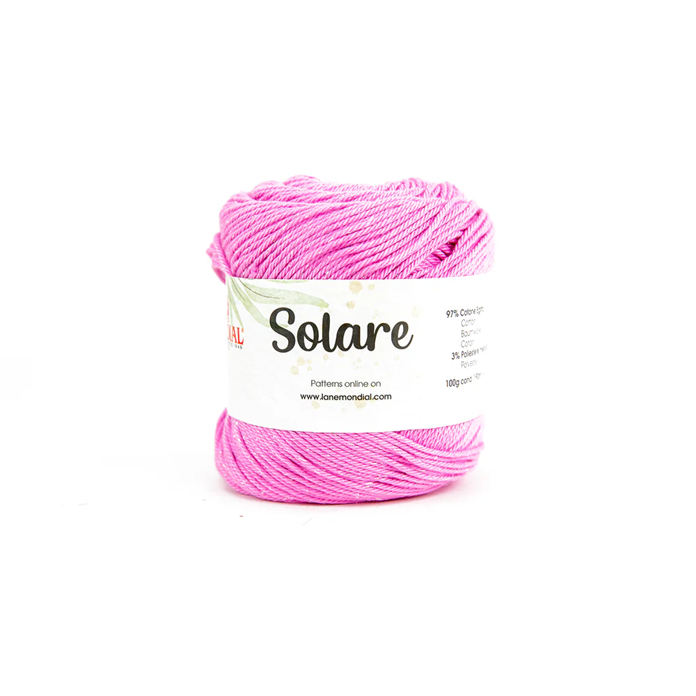 Solare Crochet & Knitting Yarn, 100g Egyptian Cotton Polyester Blend Yarn - Image 3