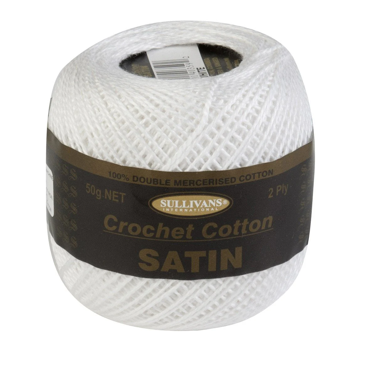 Sullivans Crochet Yarn 2ply, 50g Cotton Satin Yarn - Image 2