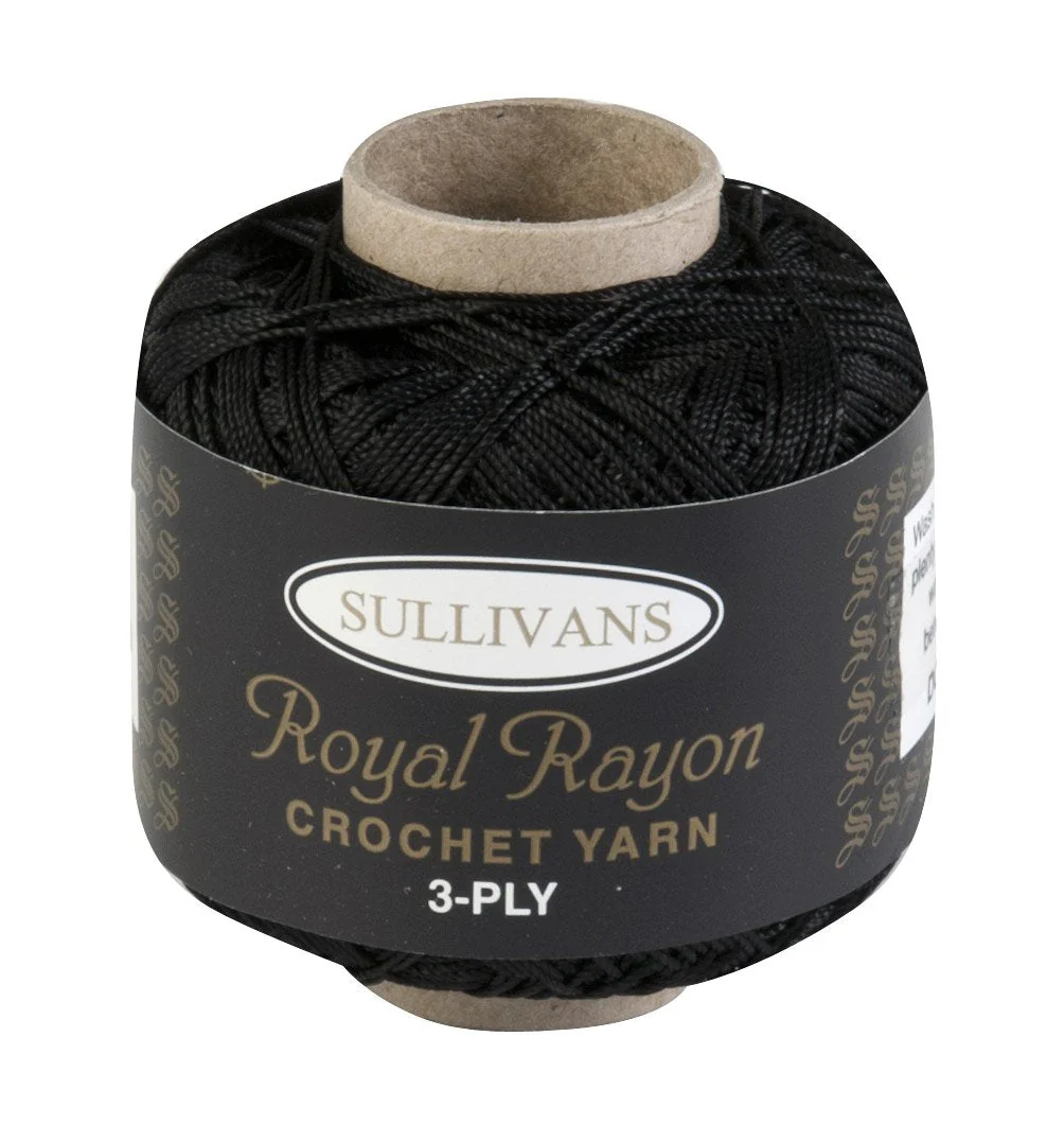 Sullivans Crochet 3ply Knitting & Crochet Yarn, 50g Royal Rayon Yarn - Image 2