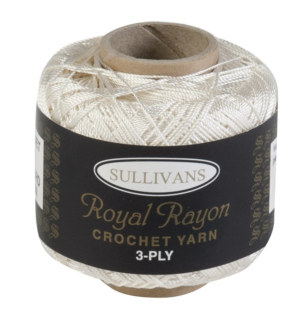 Sullivans Crochet 3ply Knitting & Crochet Yarn, 50g Royal Rayon Yarn - Image 3