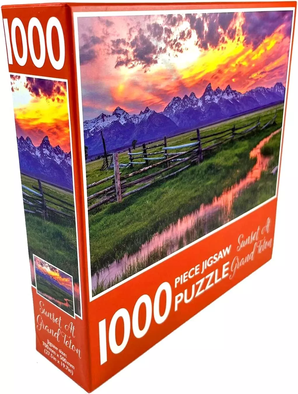 1000-Piece Jigsaw Puzzle, Sunset At Grand Teton - Image 3