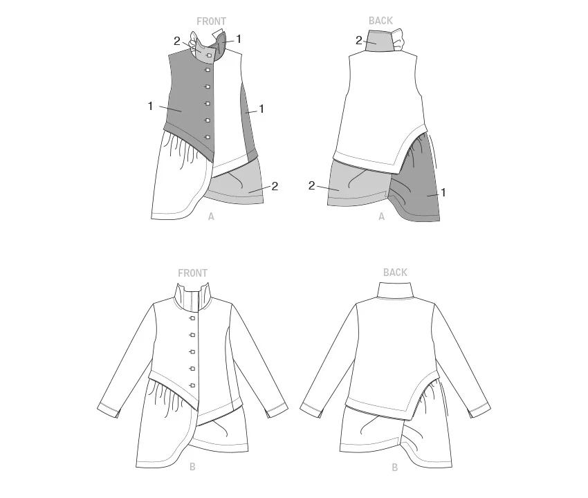 Voguepattern V1817  Misses' Jacket and Vest - Image 2